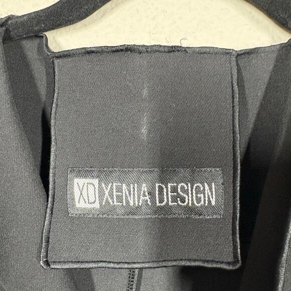XD Xenia Design Womens 36/6 US Black Asymmetrical Mesh Long Sleeves - Picture 10 of 11